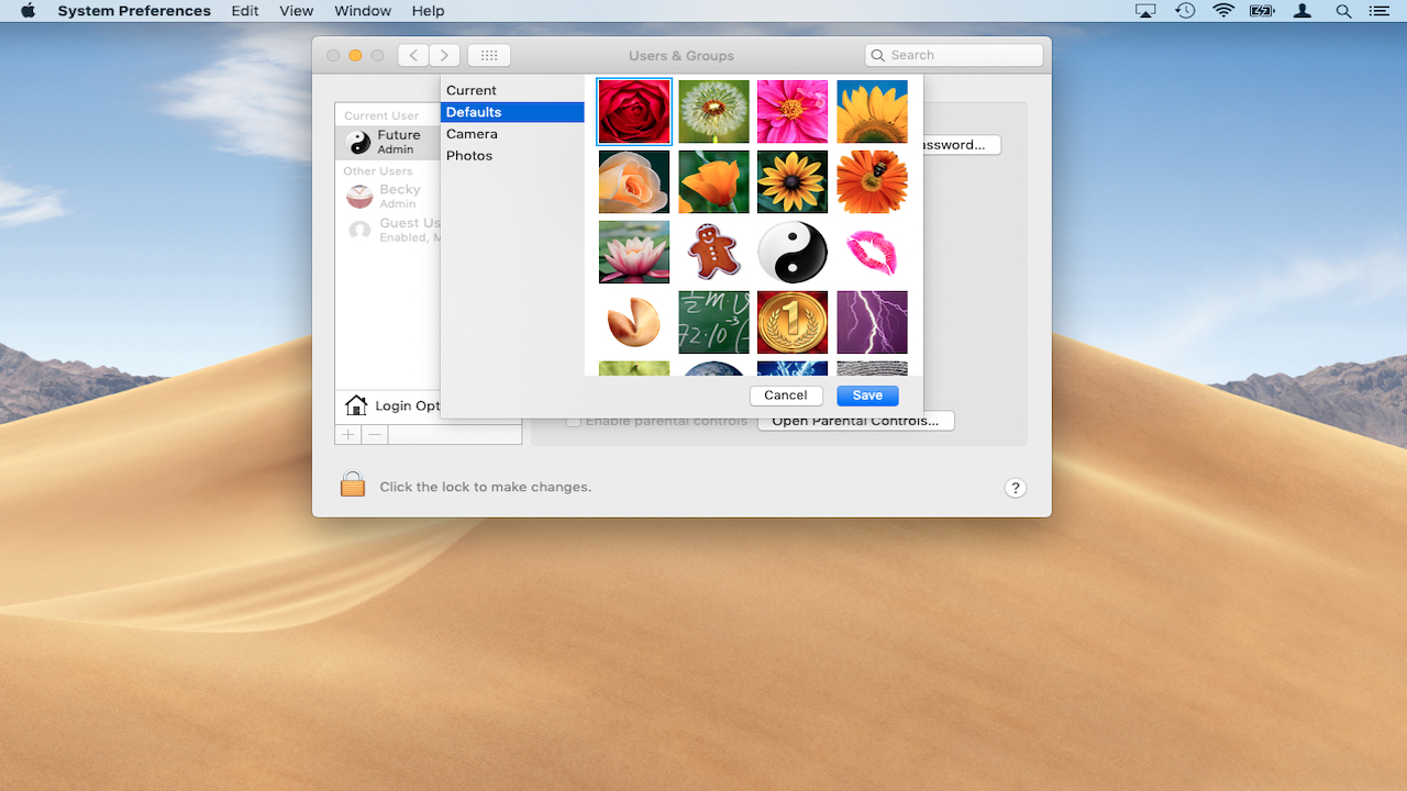 How to personalize macOS Mojave