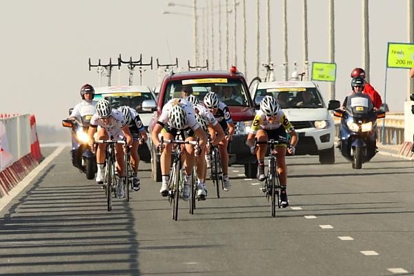 The sprint for the stage was won by Ellen van Dijk (HTC-HighRoad) from Alexis Rhodes (Garmin-Cervelo) and Adrie Visser (HTC-HighRoad).