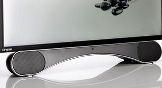 The speakers – each powered by a 10W amplifier – are a a giant step-up from a normal small TV: rich, full and detailed