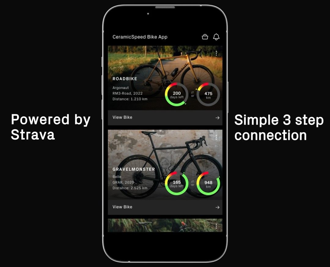 New CeramicSpeed app links to Strava to help you manage your