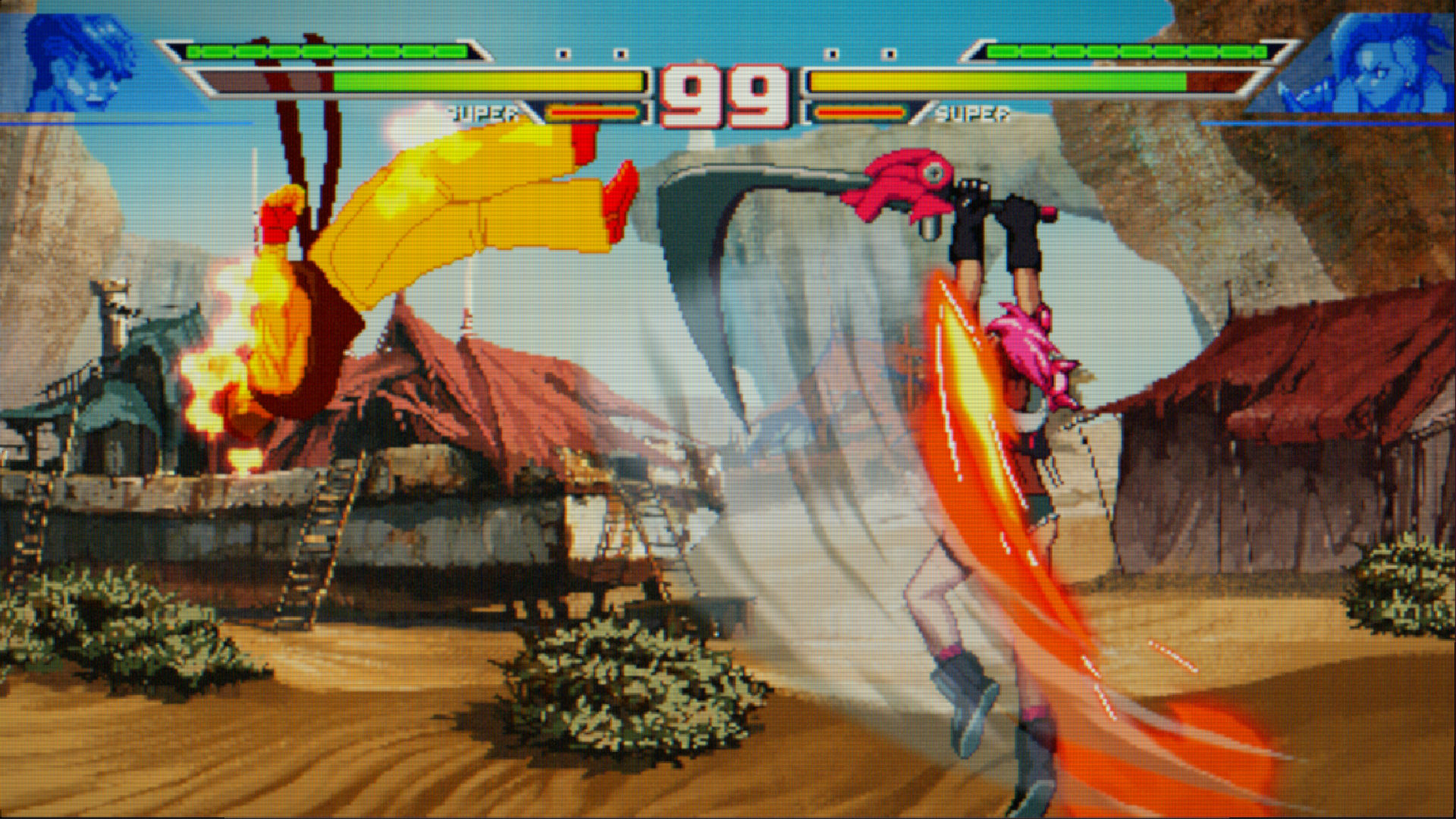 Blazing Strike features a Rush system which can be used to enhance attacks and combos.