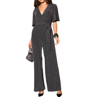 Silkfred Lurex Angel Sleeve Jumpsuit