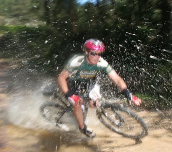 A rider racing at the Highland Fling