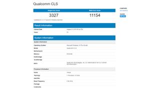 Leaked Snapdragon 8cx GeekBench benchmark results