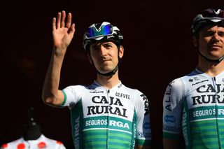 TORRALBA DEL PINAR SPAIN FEBRUARY 02 Mikel Nieve Ituralde of Spain and Team Caja RuralAlea during the team presentation prior to the 73rd Volta A La Comunitat Valenciana 2022 Stage 1 a 1667km stage from Les Alqueries to Torralba Del Pinar 735m VCV2022 on February 02 2022 in Torralba Del Pinar Spain Photo by Dario BelingheriGetty Images