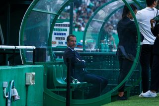 President Frederico Varandas of Sporting CP during the match between Sporting CP and Rio Ave FC for Liga Portugal Betclic at Estadio Jose Alvalade on August 9, 2024 in Lisbon, Portugal.