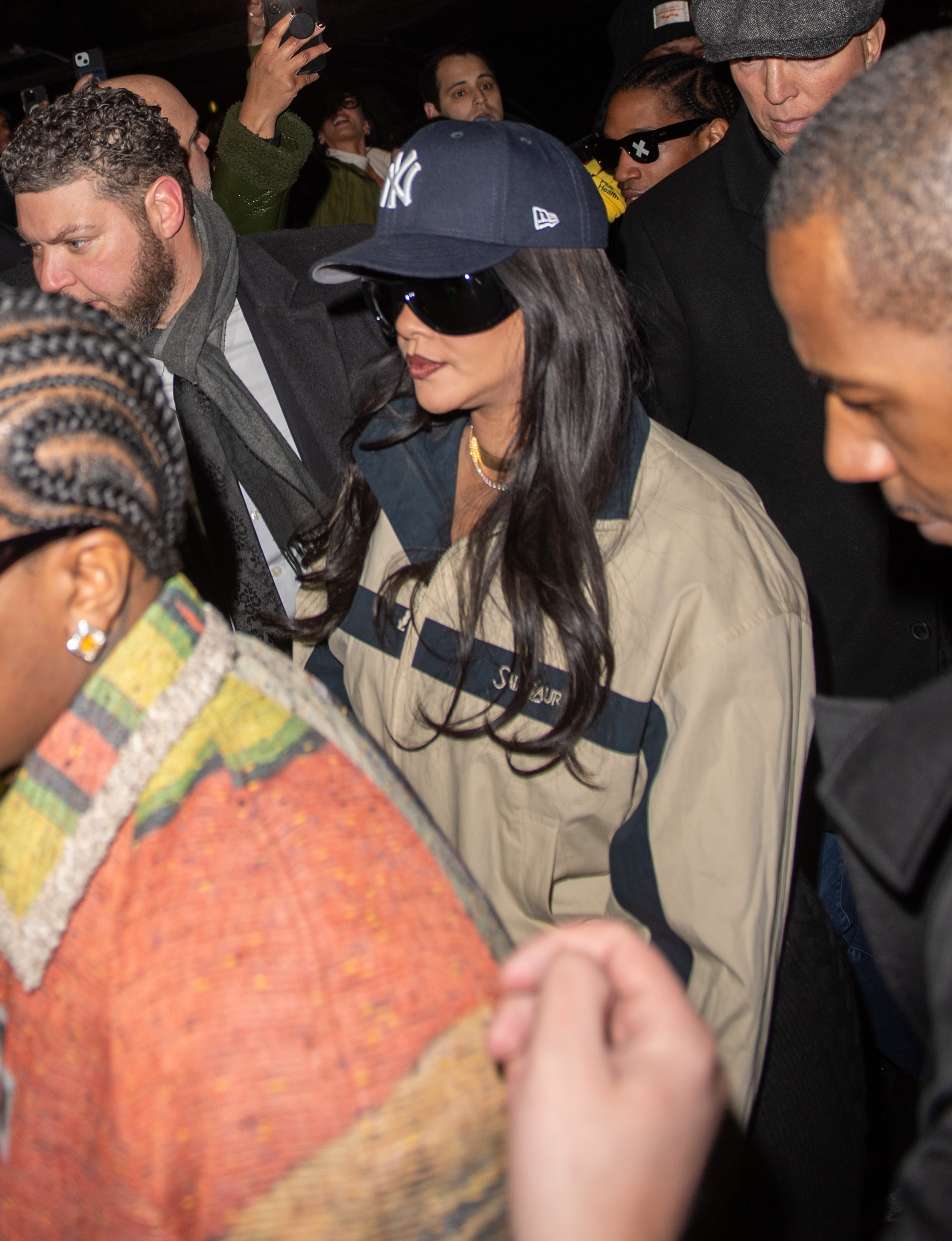 Rihanna wearing Saint Laurent Shell Jacket