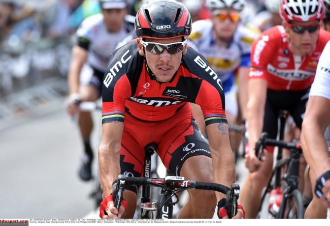 Philippe Gilbert (BMC) crosses the line