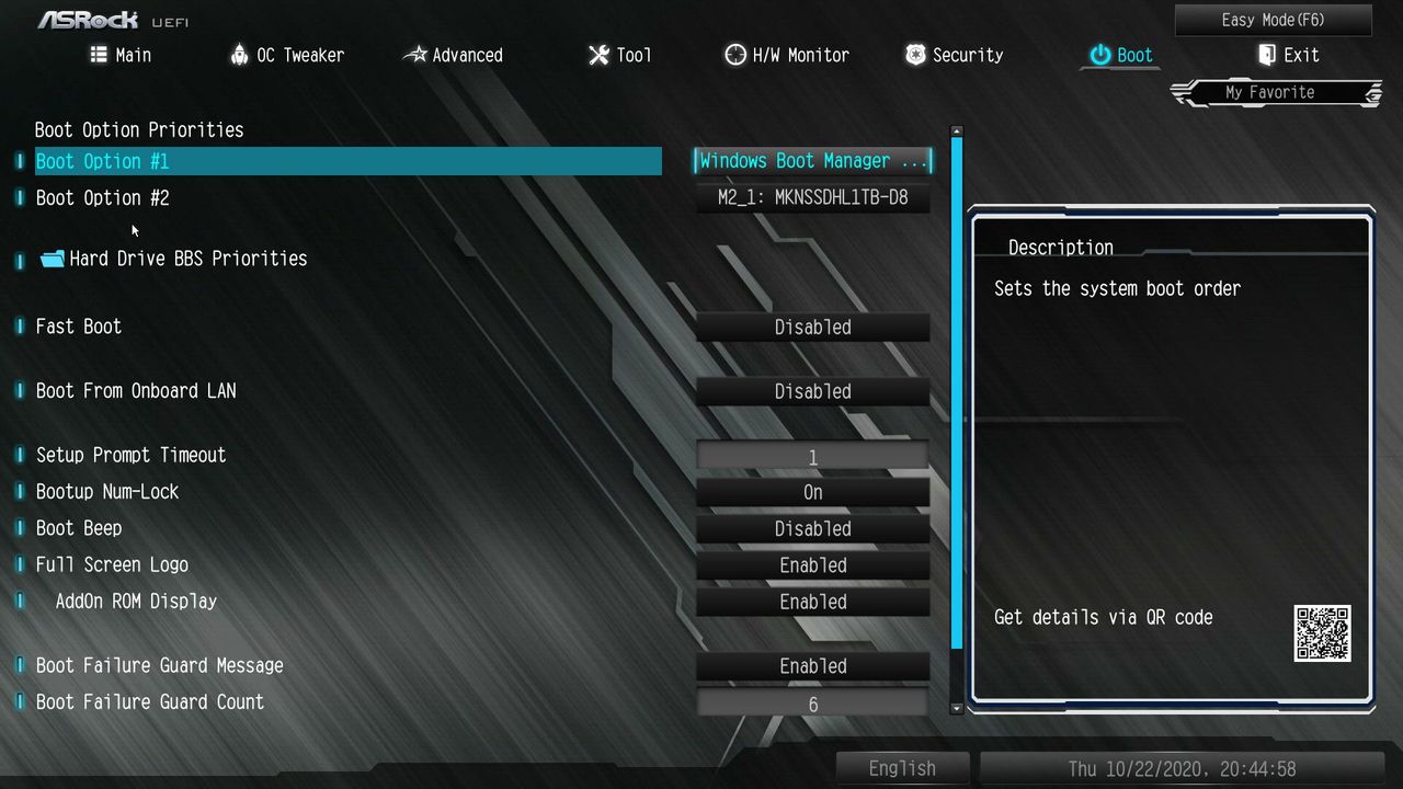 ASRock Z490M Pro4 BIOS