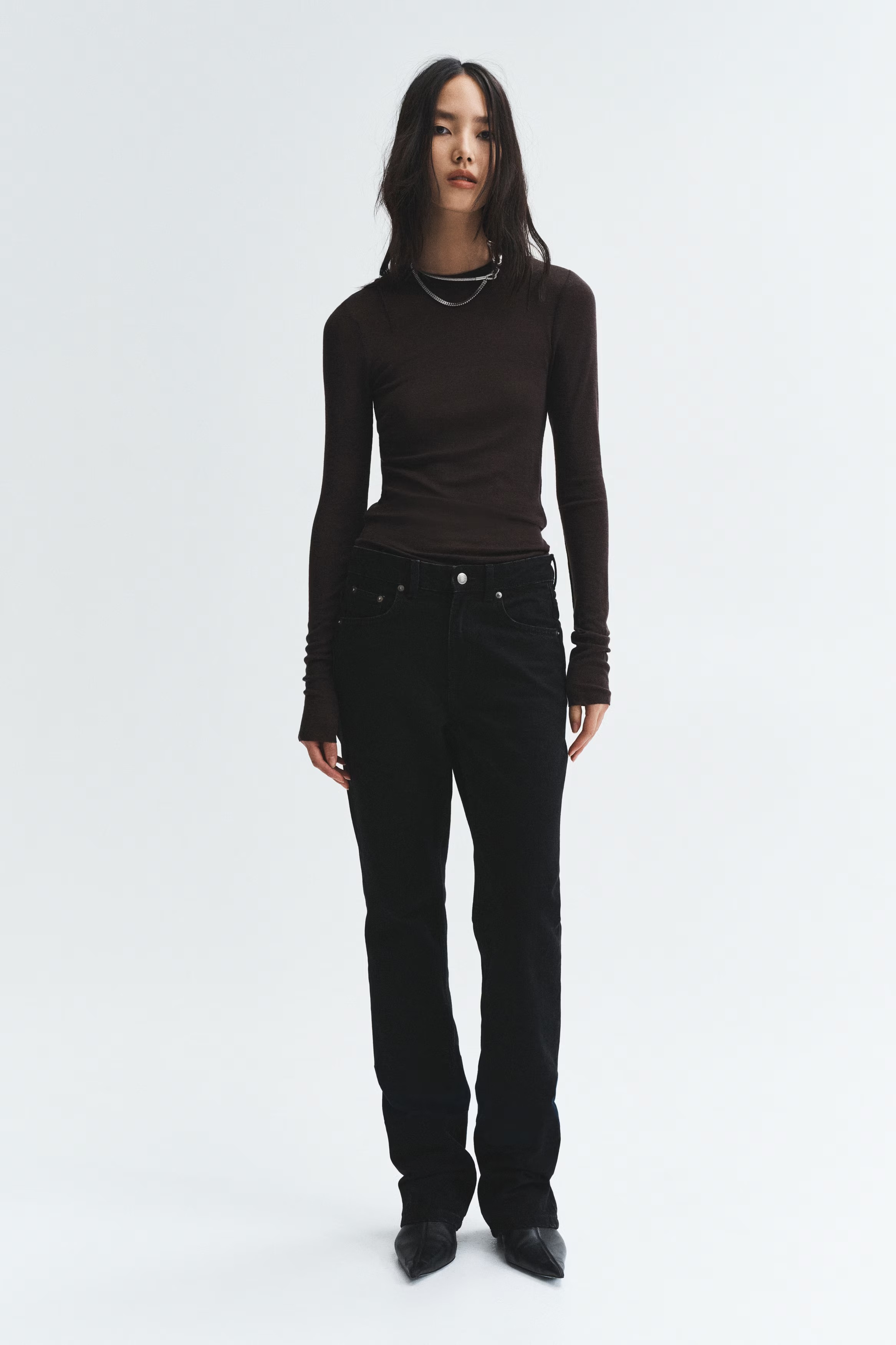 Slim Straight High Jeans