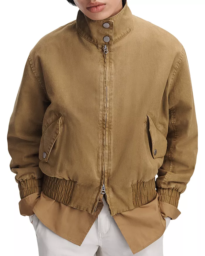 Rag &amp;amp; Bone Eliza Canvas Bomber Jacket