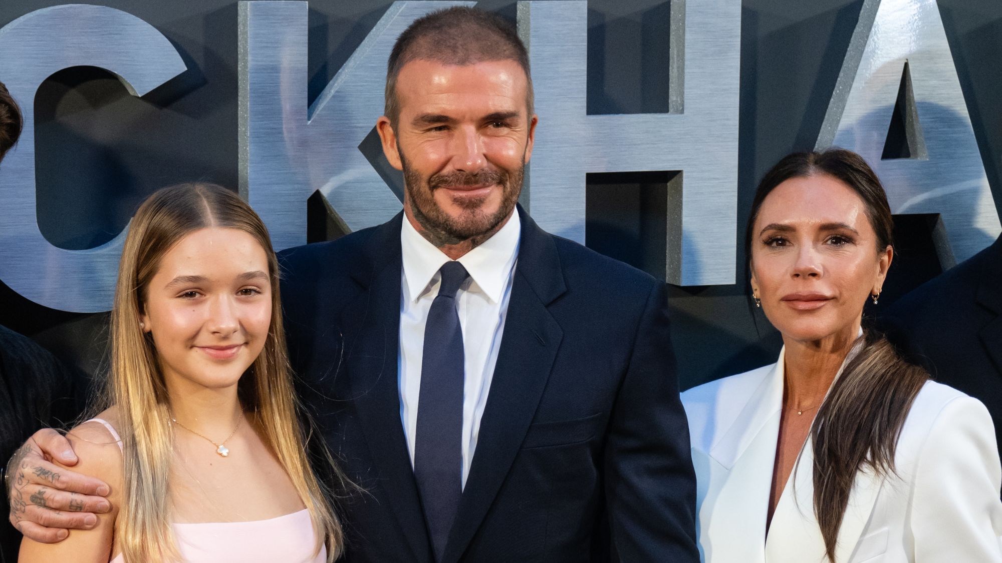 David, Victoria and Harper Beckham attend the UK premiere of Netflix&#039;s &#039;Beckham&#039;
