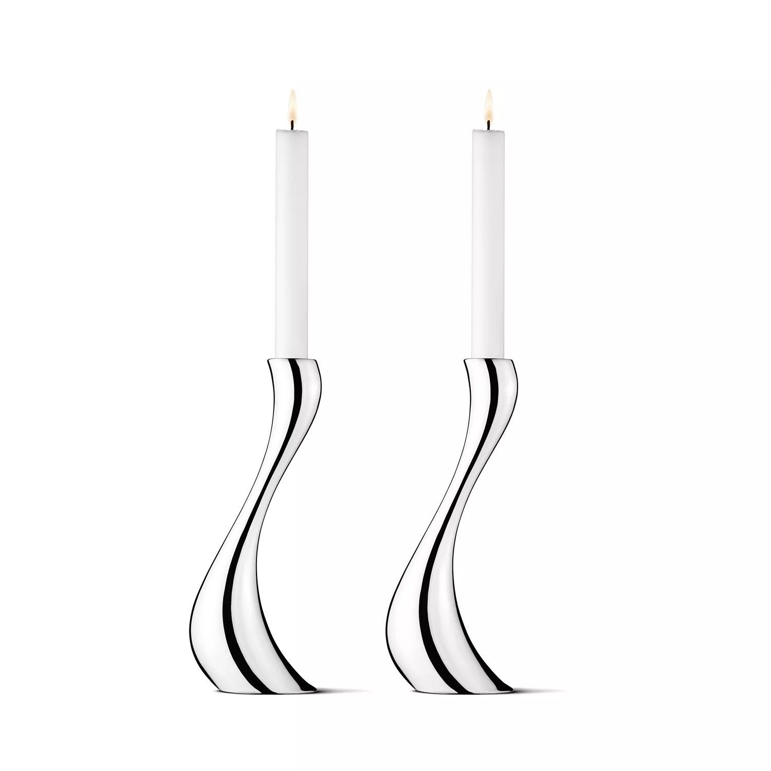 Cobra Large Candleholders, Set of 2