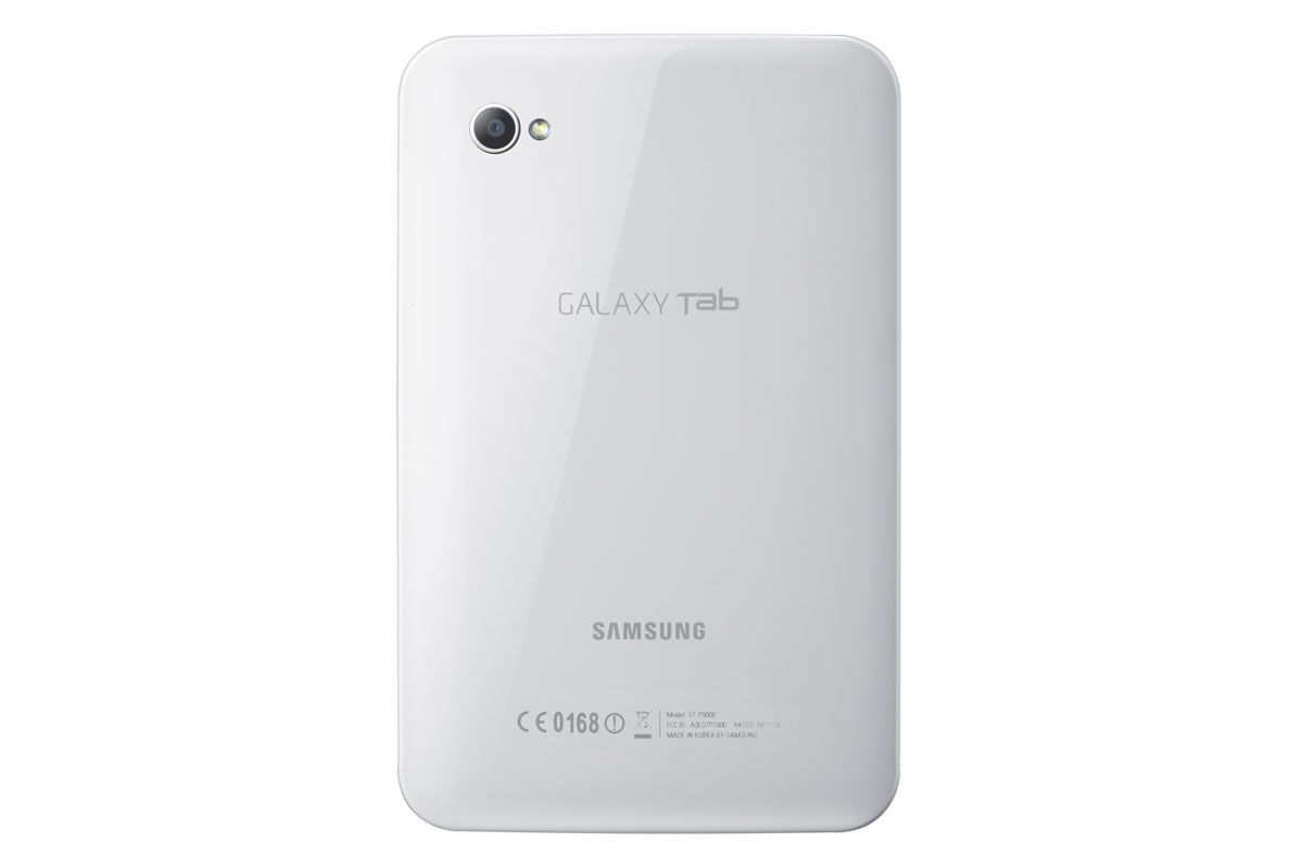 The rear of the Samsung Galaxy Tab
