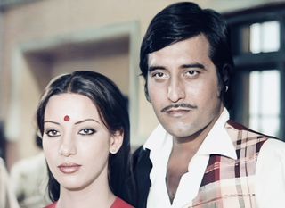 a still from amar akbar anthony of a man and woman