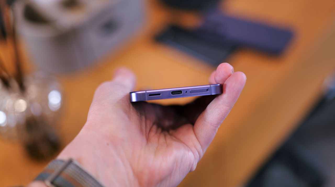 Samsung Galaxy S24 phone held in a hand