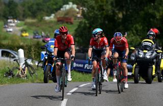 The breakaway on stage five of the Tour de France Femmes 2024