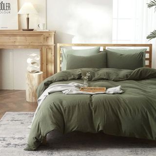 wayfair green bedding set