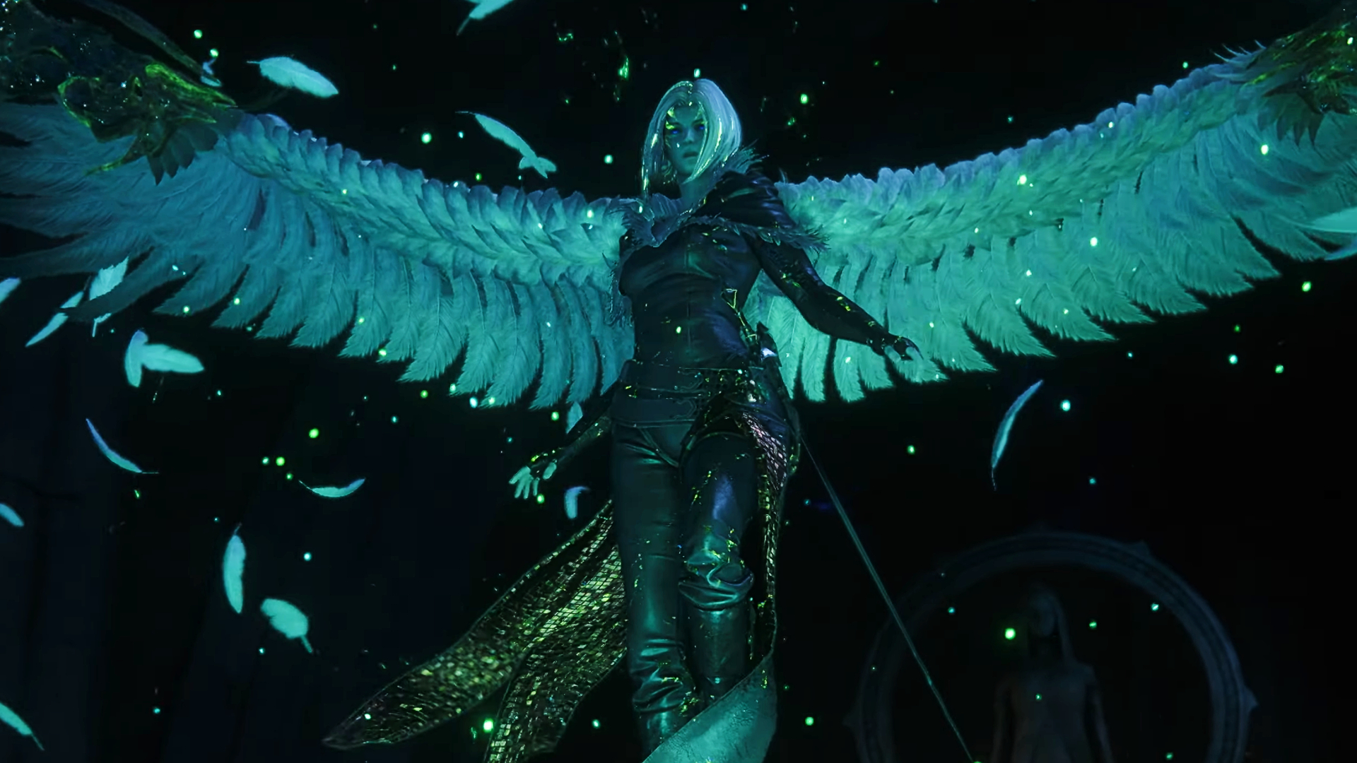 Benedikta sprouting Garuda's wings.