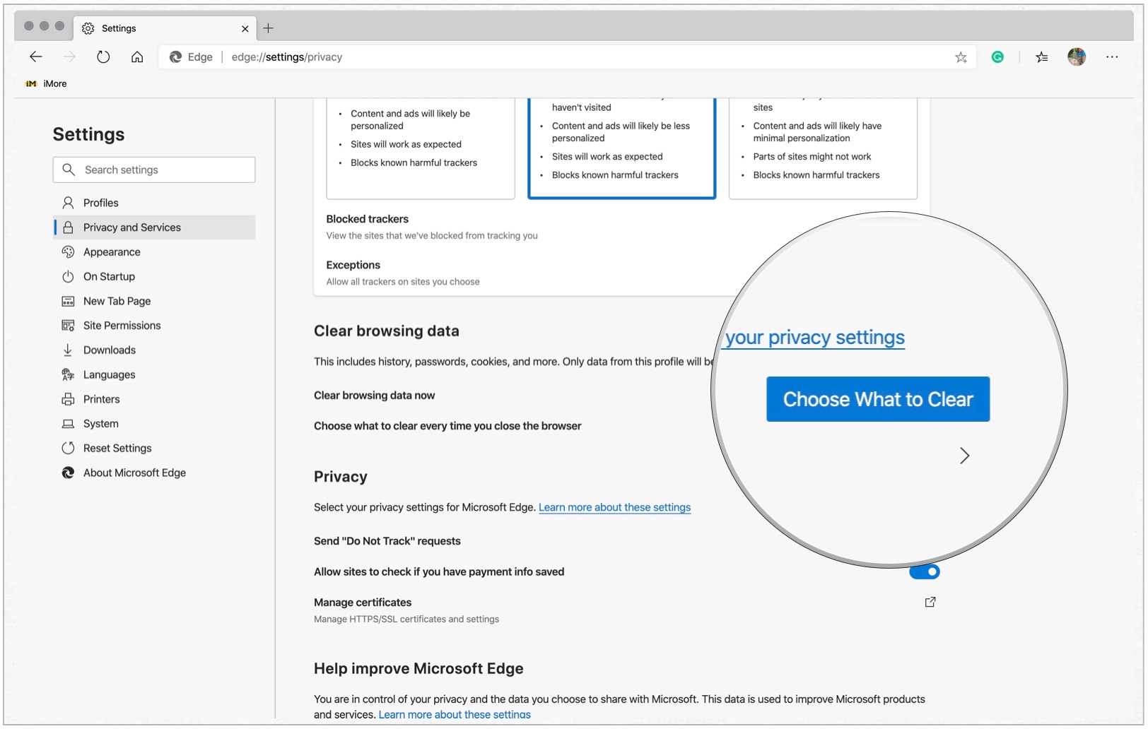 Работа настройки microsoft. Как включить блокировку всплывающих окон в Microsoft Edge. Милион 2022dge://settings/privacy/Personalization.