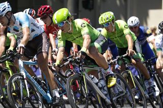 Two Cannondale riders at the Tour Down Under (Sunada)