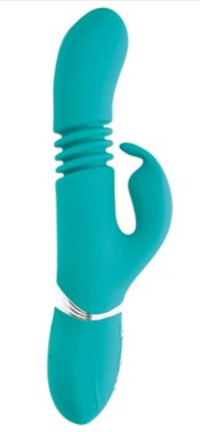 Adam &amp; Eve, Eve's Rechargeable Thrusting Rabbit ($99.95, $49.98 | £75.69, £37.85)