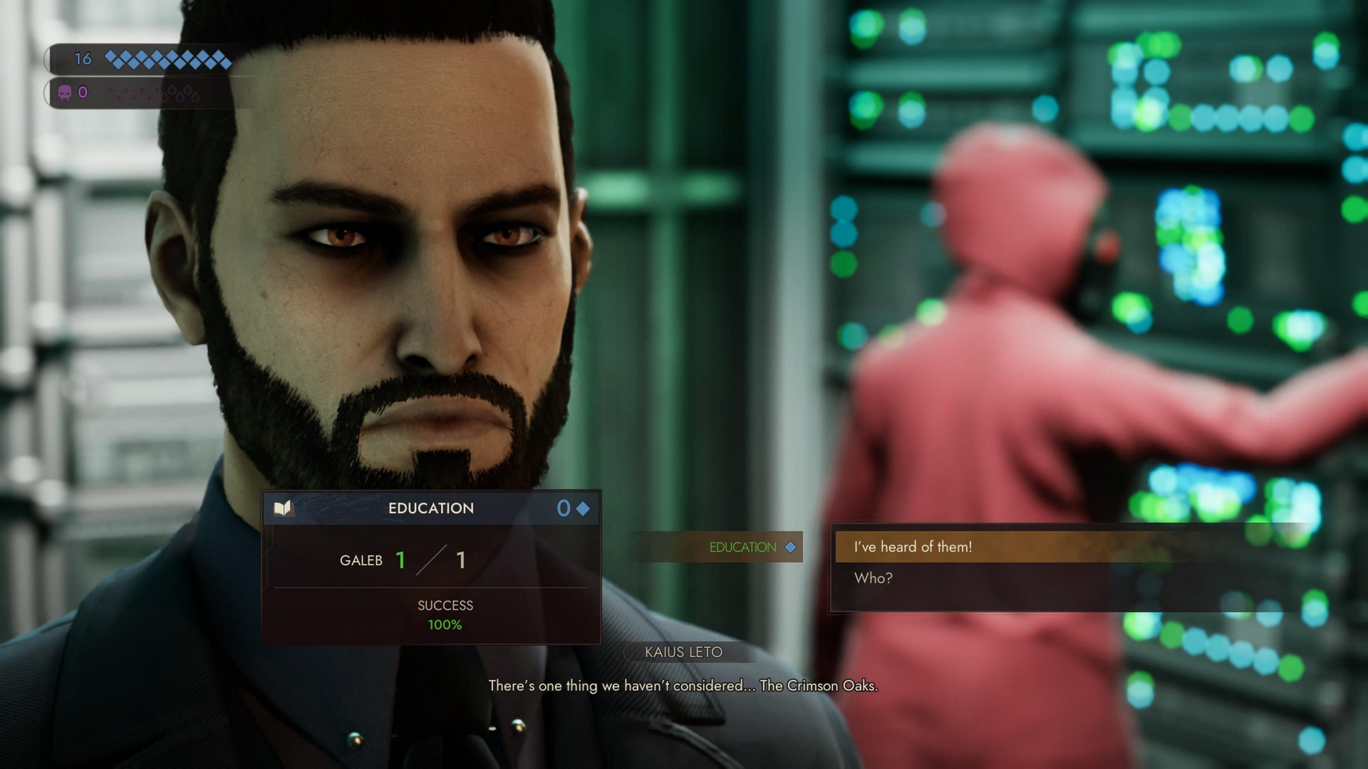 Galeb uses his education in Vampire the Masquerade: Swansong