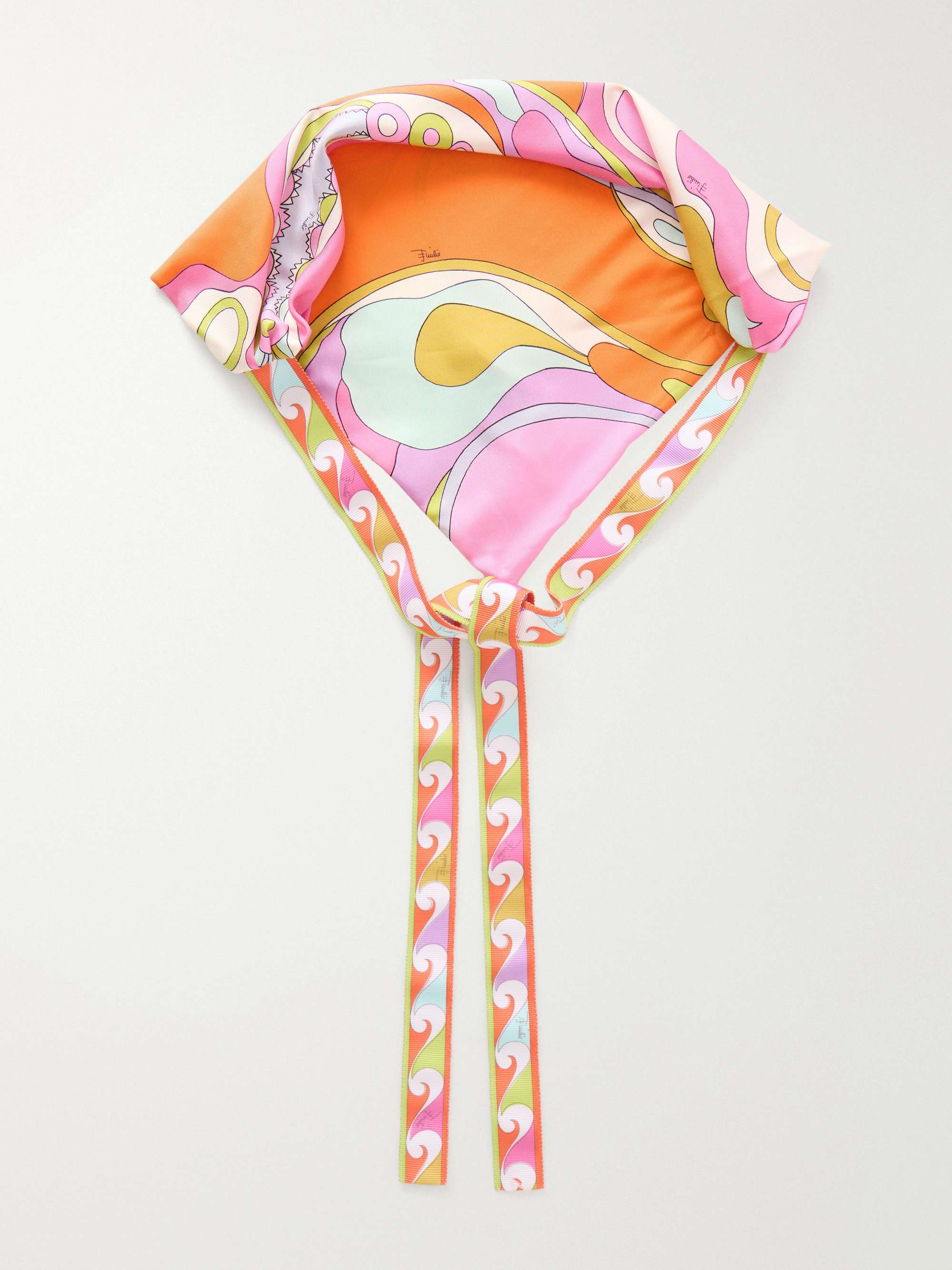 Printed Silk-Twill Headscarf