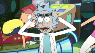 Rick angry and Morty dead in Rick and Morty