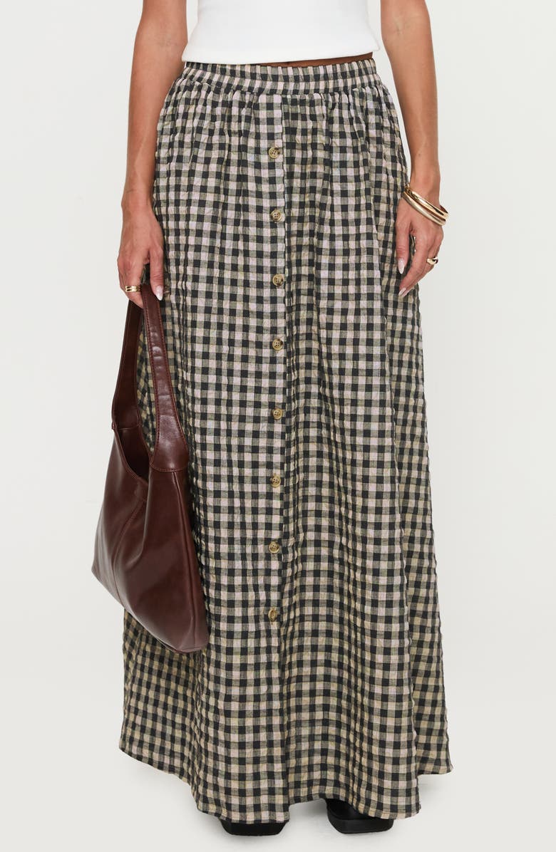 Cartmel Check Maxi Skirt