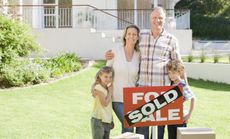 A family moves into a new home.