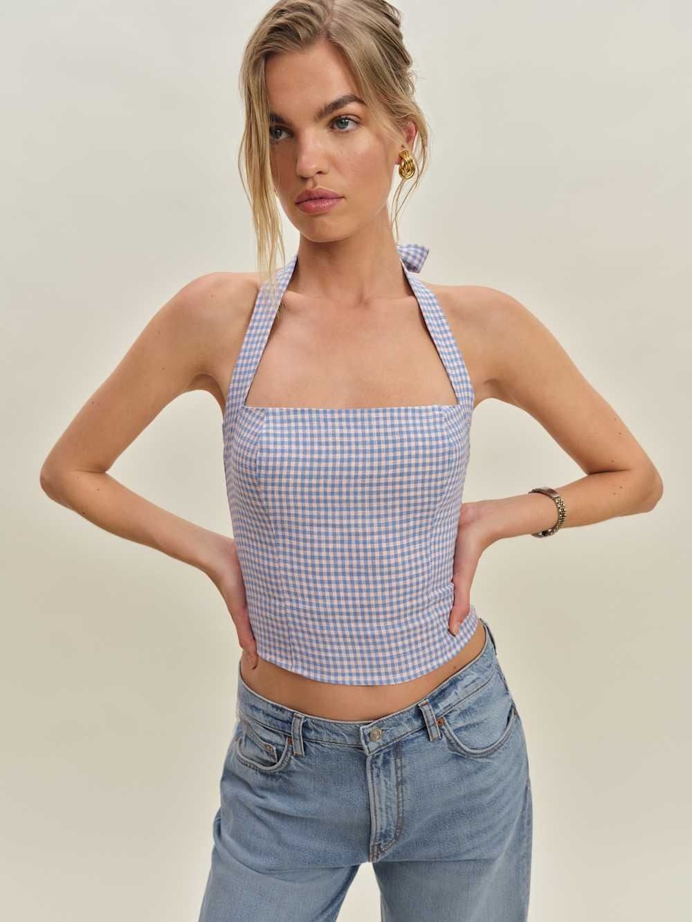 Reformation, Malika Linen Top