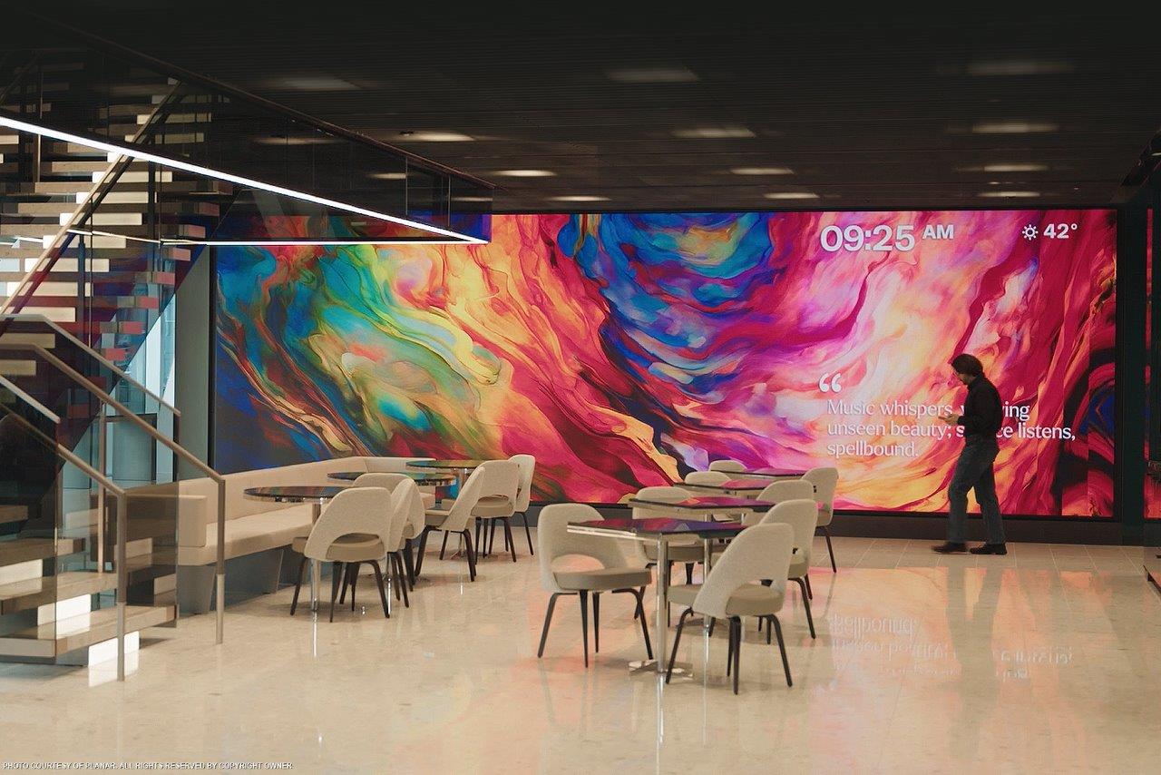 The mounts for each of AB&amp;rsquo;s massive video walls were designed to accommodate the natural sway of high-rise buildings, which can damage critical display components.