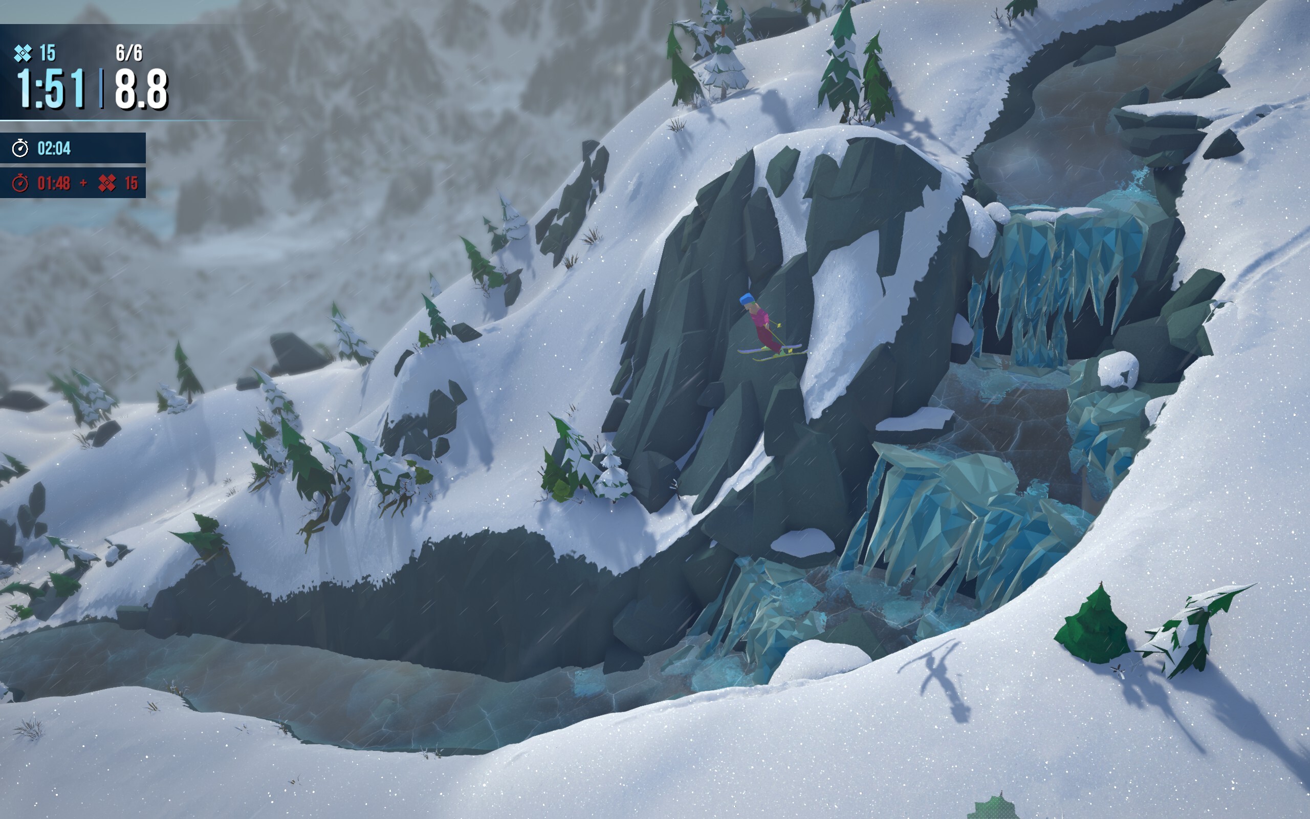 Lonely Mountains Snow Riders screenshots depicting in-game action