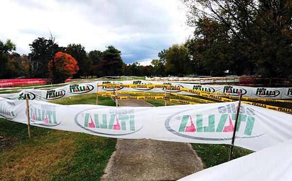 The course was deserted at sunrise.