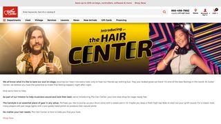 Guitar Center becomes Hair Center