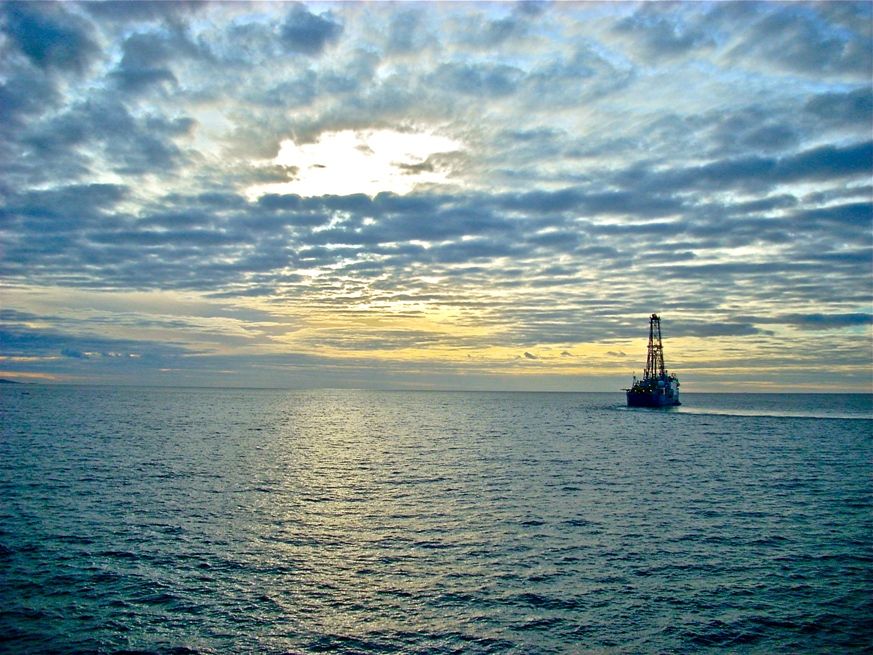 The Joides Resolution heads to sea from the Azores to drill sediments on IODP Expedition 339. Most of the Earth&#039;s organic carbon is stored in seafloor sediments. 