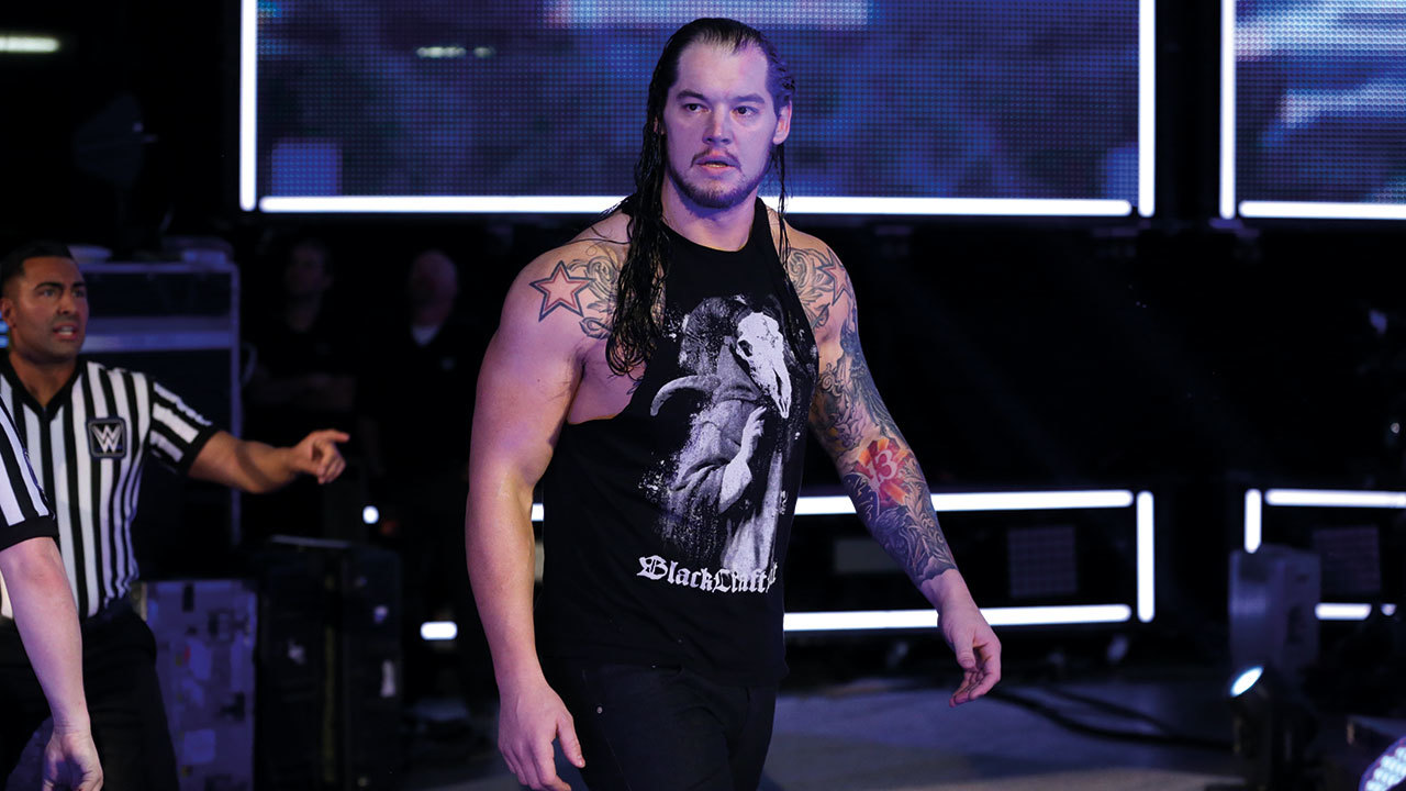 A shot of Baron Corbin in the ring