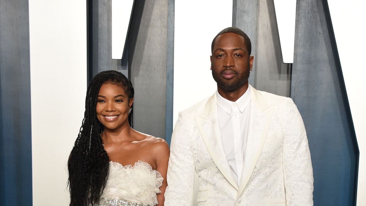 beverly hills, california february 09 gabrielle union l and dwyane wade attend the 2020 vanity fair oscar party hosted by radhika jones at wallis annenberg center for the performing arts on february 09, 2020 in beverly hills, california photo by john shearergetty images