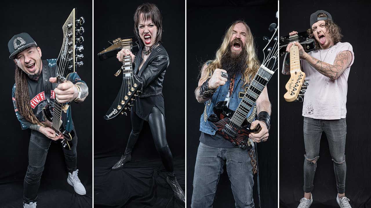Zakk Wylde, Lzzy Hale, Zoltan Bathory and Ben Bruce: Four guitar