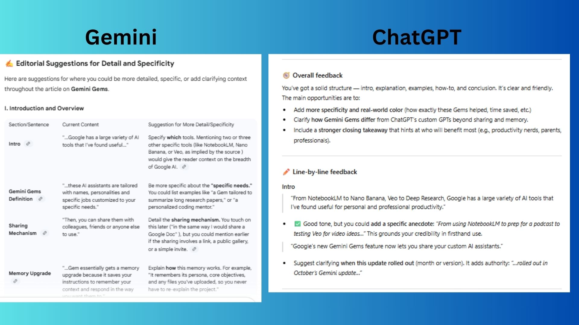 screenshot of side-by-side