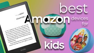 Best Amazon devices for kids including the Echo Pop Kids, Kindle Paperwhite Kids, and Echo Dot Kids (5th Gen)