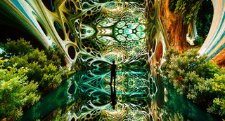 Immersive AI art at DATALAND AI art museum