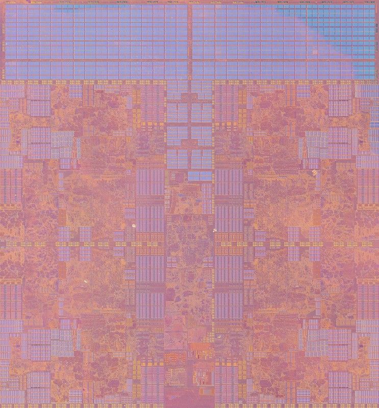 Close up of Intel CPU.