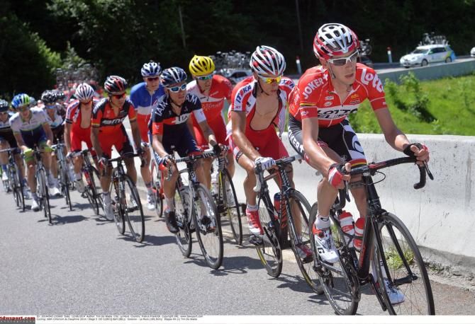 Bart de Clercq (Lotto-Belisol) leads the break