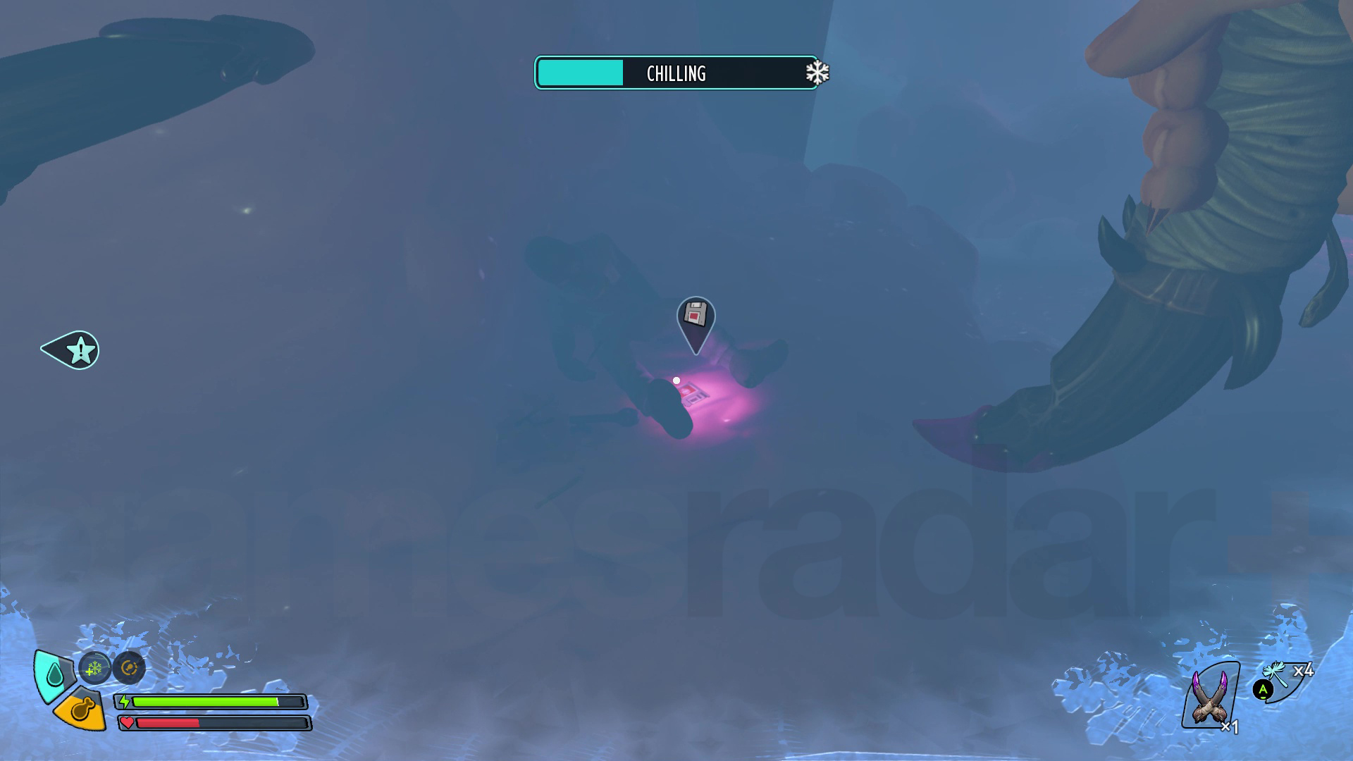 Location of the Grounded 2 Frostbitten Key
