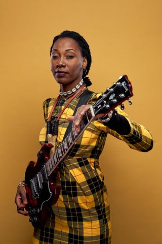 The SG Standard gives Diawara the strength her music demands of a guitar.