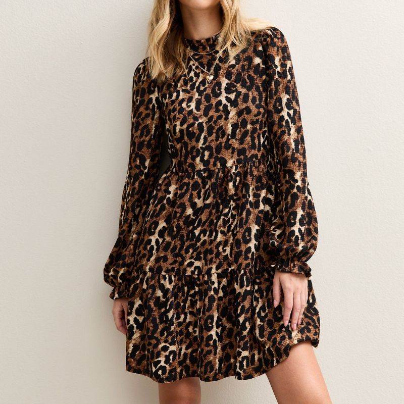 New Look leopard print mini dress