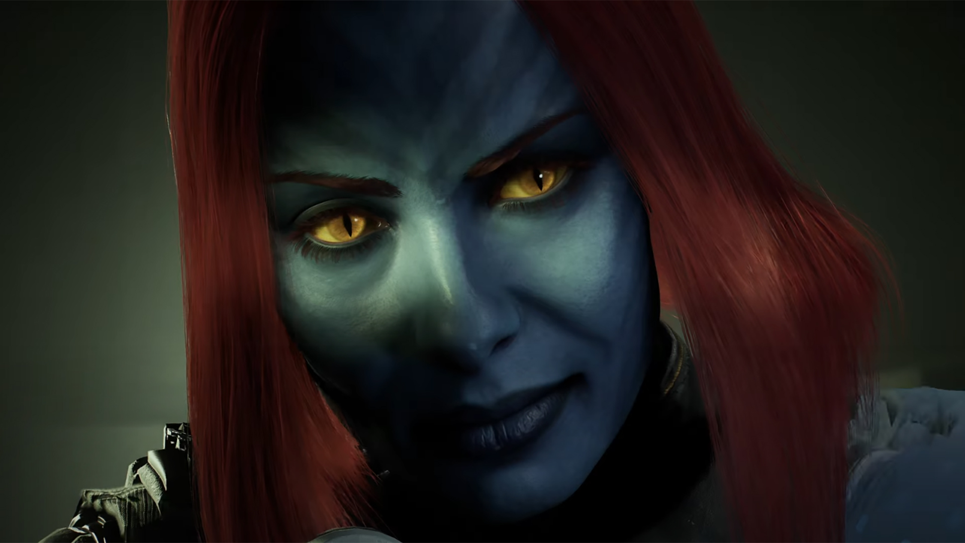 Close up on Mystique&#039;s face in Marvel&#039;s Wolverine