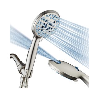 Home Basics Round Single Function Fixed Showerhead, Chrome (1)